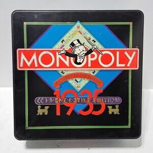 Monopoly 1935 Commemorative Tin Edition 50th Anniversary 1985 Parker Brothers